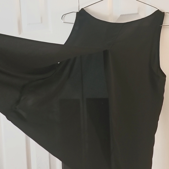 High Neck Open Back Shear Tank Top. Size: M - Picture 1 of 5